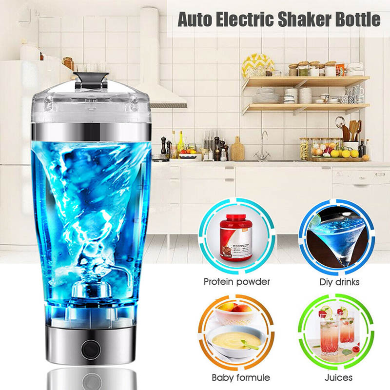 Electric Self-Mixing Protein Shaker Bottle, 450–600ml