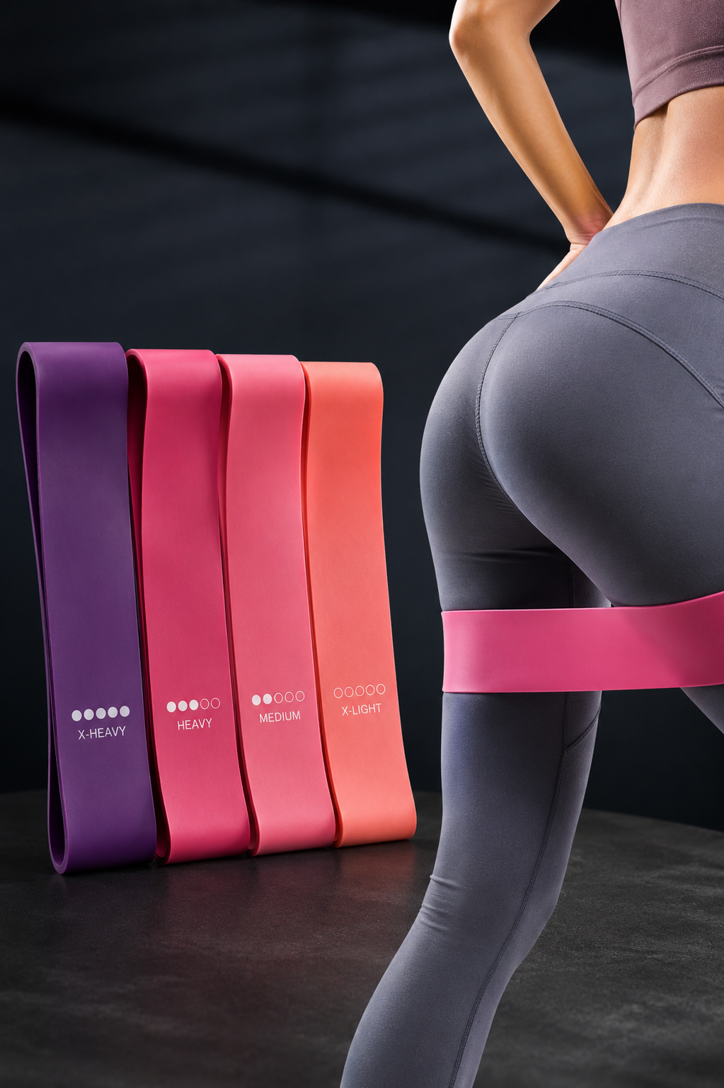 Resistance Bands Set – 4 Levels for Home & Gym Training