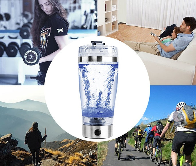 Electric Self-Mixing Protein Shaker Bottle, 450–600ml