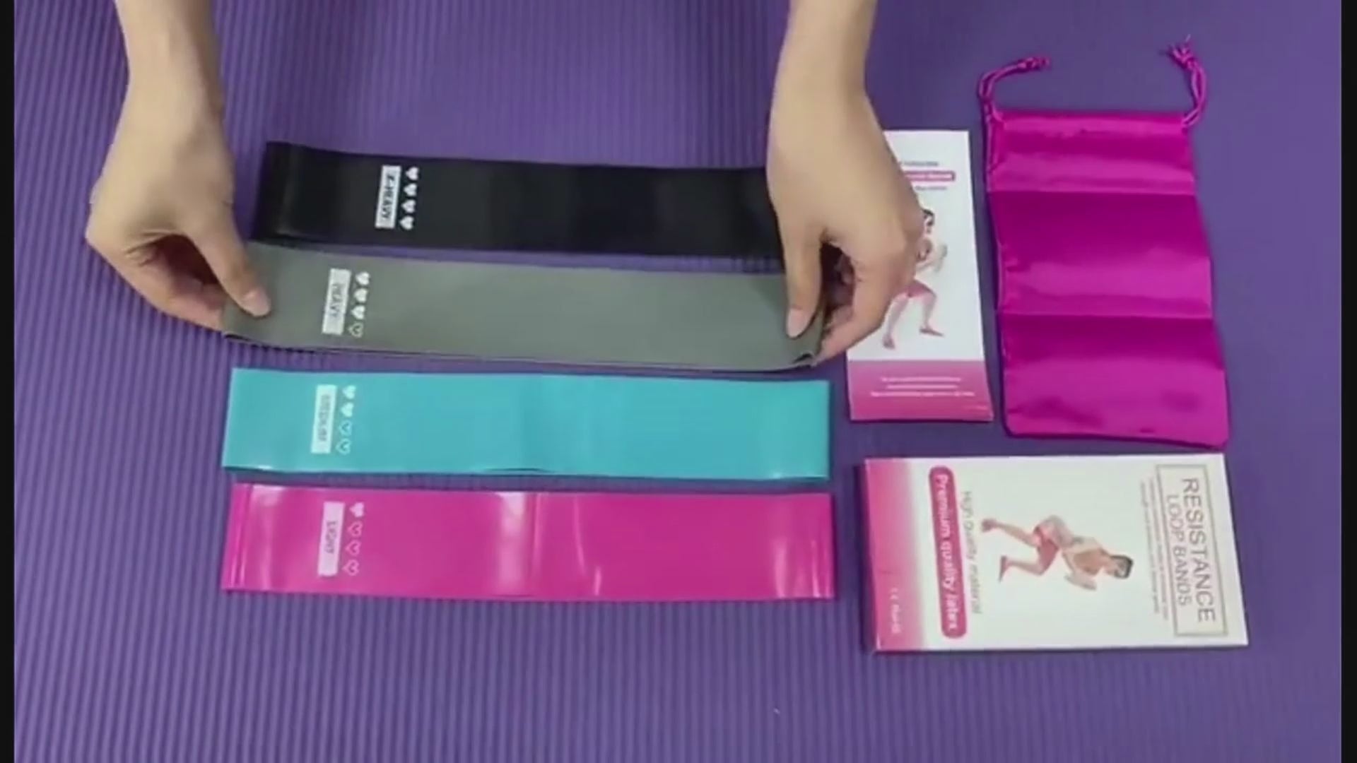 Resistance Bands Set – 4 Levels for Home & Gym Training